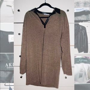 Brown Zara Sweater Dress